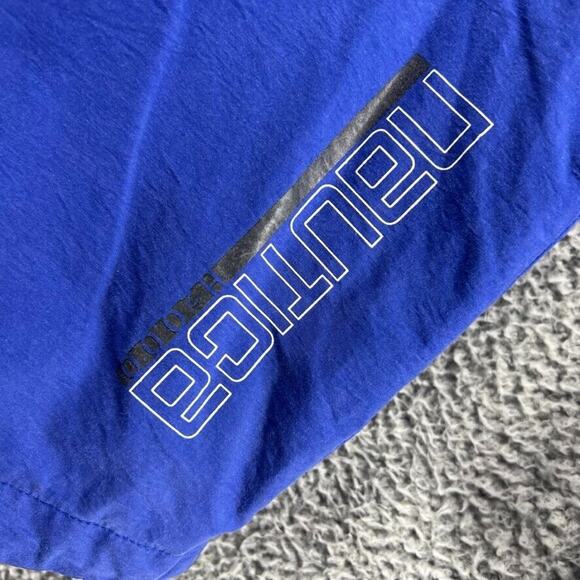 Vintage Nautica Jacket Men's Medium Blue H2000 Sailing Water Resistant Hooded - Picture 10 of 12